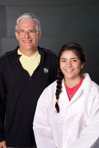 Dulce Chavez with Dr. Weiss