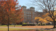Le Fer Hall in the fall