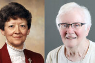 Barbara Doherty, Ph.D., SP ’53 and Joan Slobig SP ’64