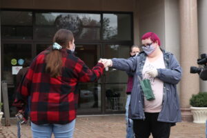 Kindness crew hands out sucker