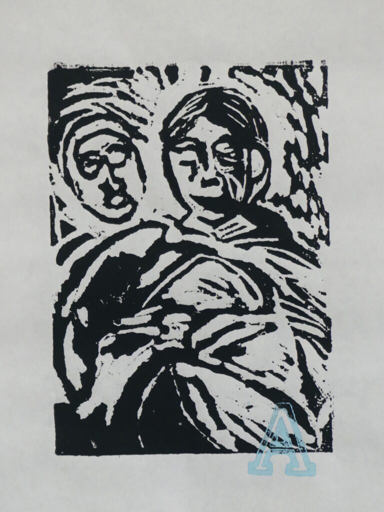 Photo of woodblock print