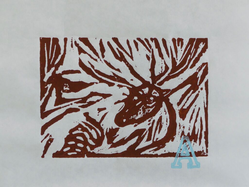 Photo of woodblock print