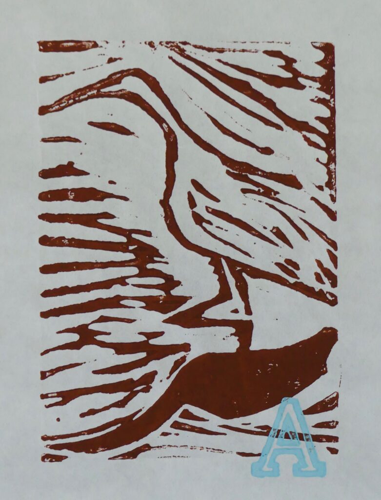 Photo of woodblock print