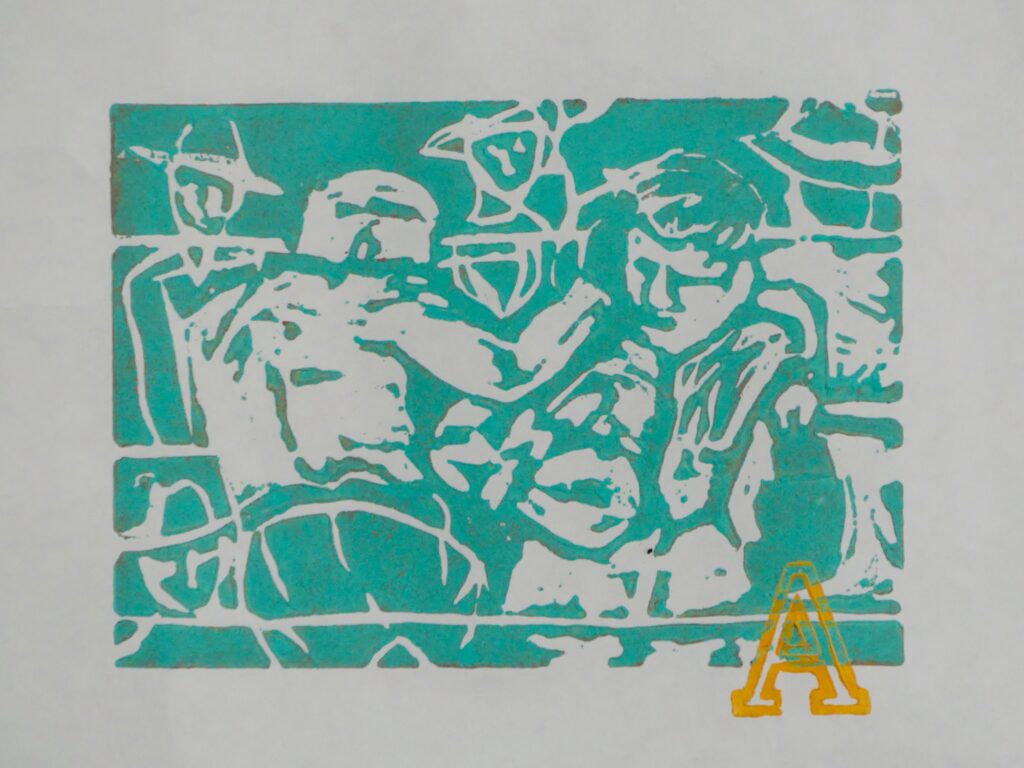 Photo of woodblock print