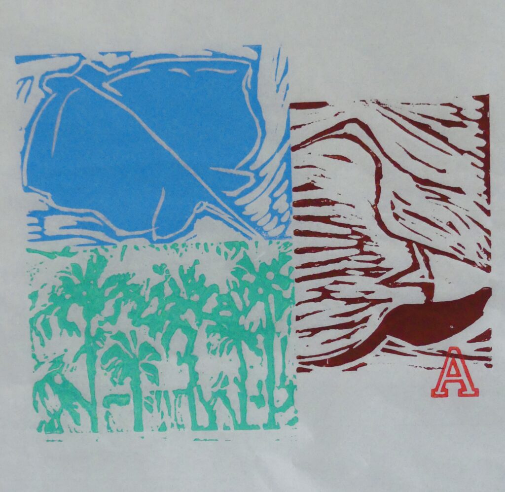 Photo of woodblock print